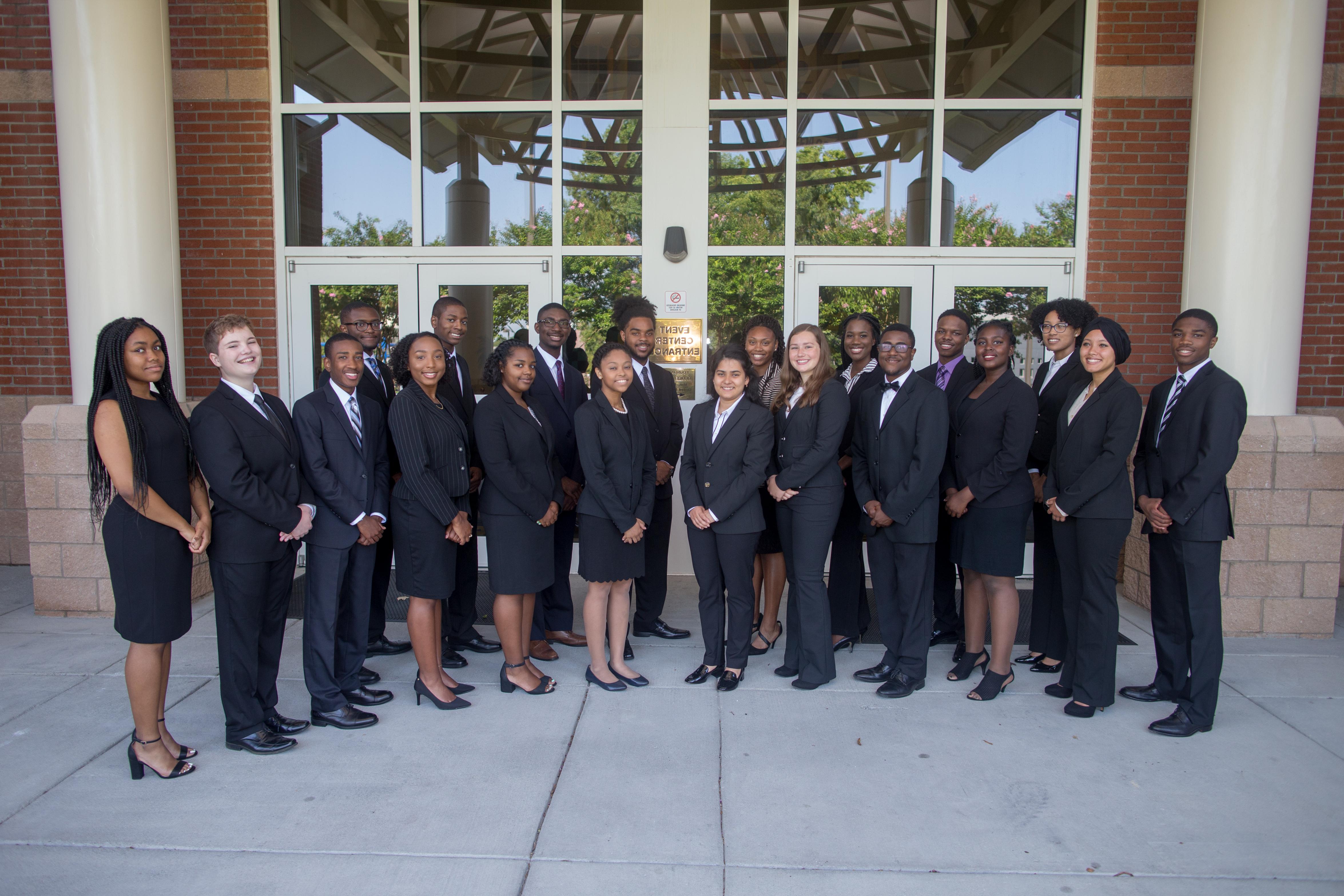 group photo of cheatham white scholarship recipients